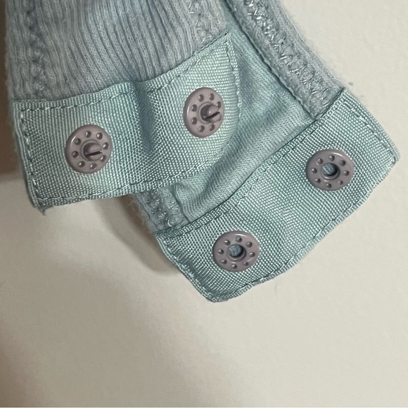 Free People Women's Byron Ribbed Bodysuit in Foggy Seaglass Blue Size Small - Picture 7 of 9